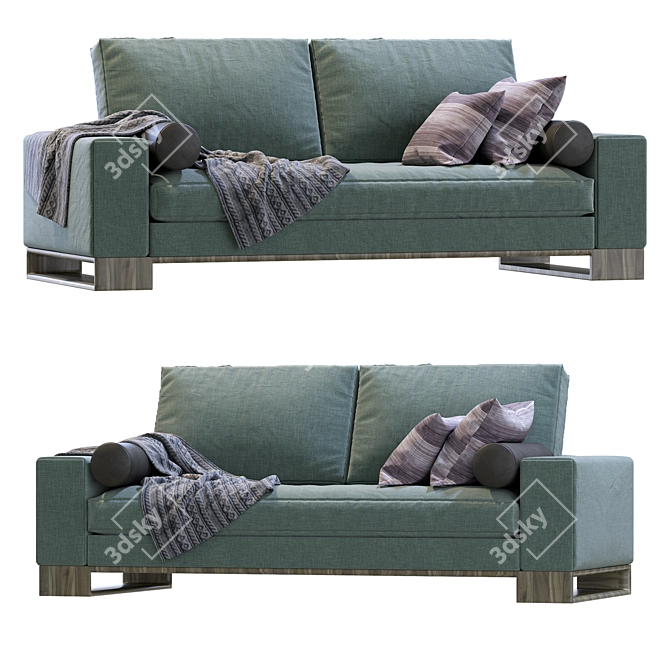 Elevate your living space with the stylish Sofa Terra by Sandon 3D model image 2