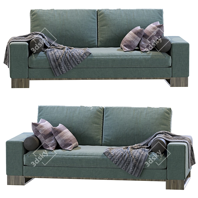 Elevate your living space with the stylish Sofa Terra by Sandon 3D model image 6