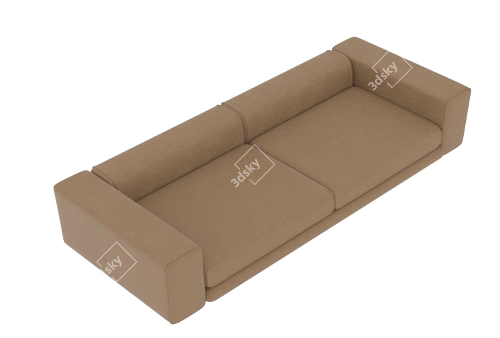 Leather Sofa 3D model image 1