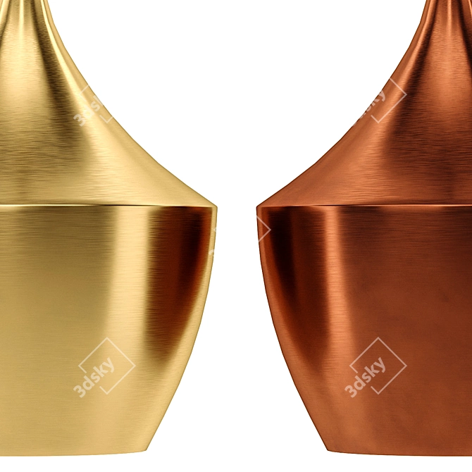Copper Pendant Lamp: Elegant lighting statement 3D model image 3