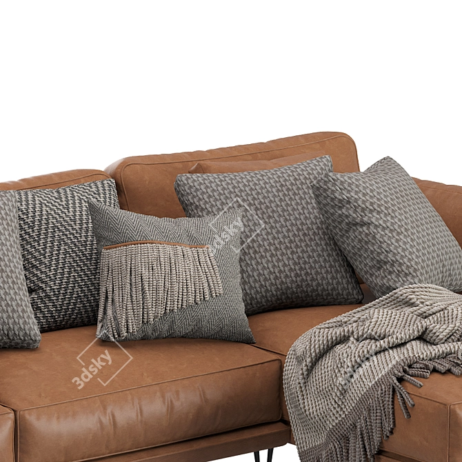 Ditre Krisby Leather Chaise 3D model image 6