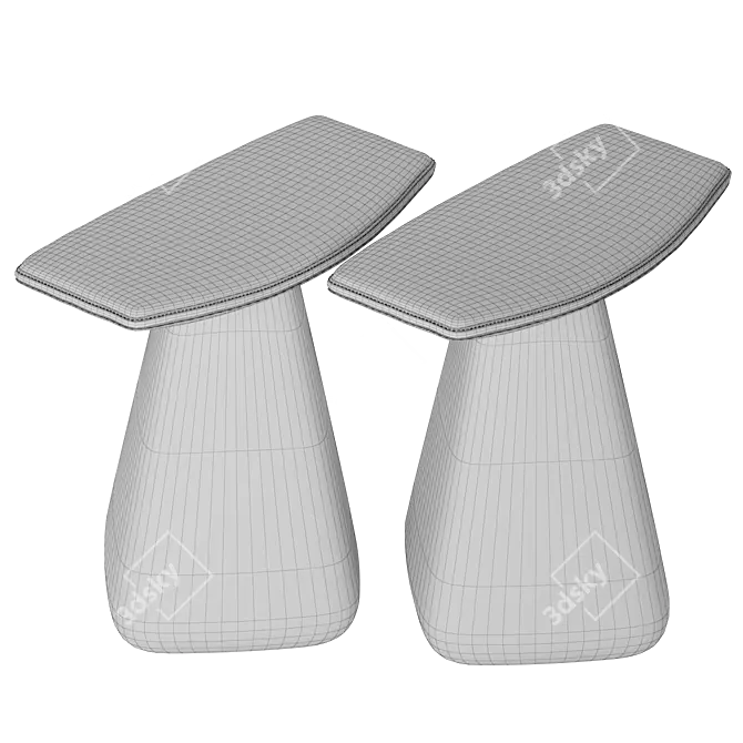 Delcourt's Dam Stool: Modern Elegance 3D model image 3