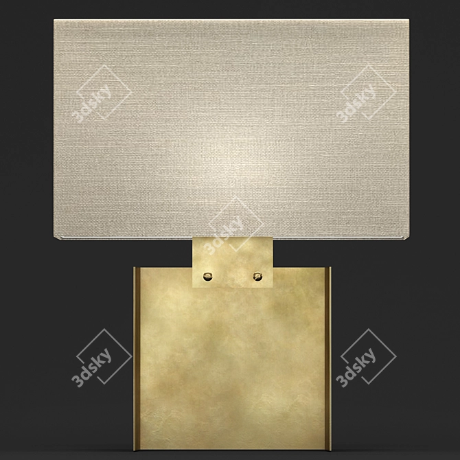 Elegant Beam Accent Lamp 3D model image 2