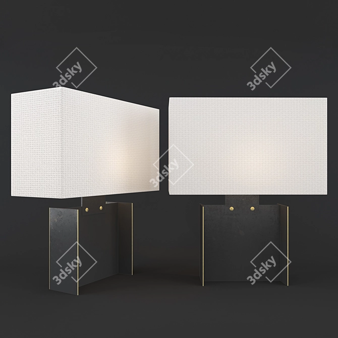 Elegant Beam Accent Lamp 3D model image 6