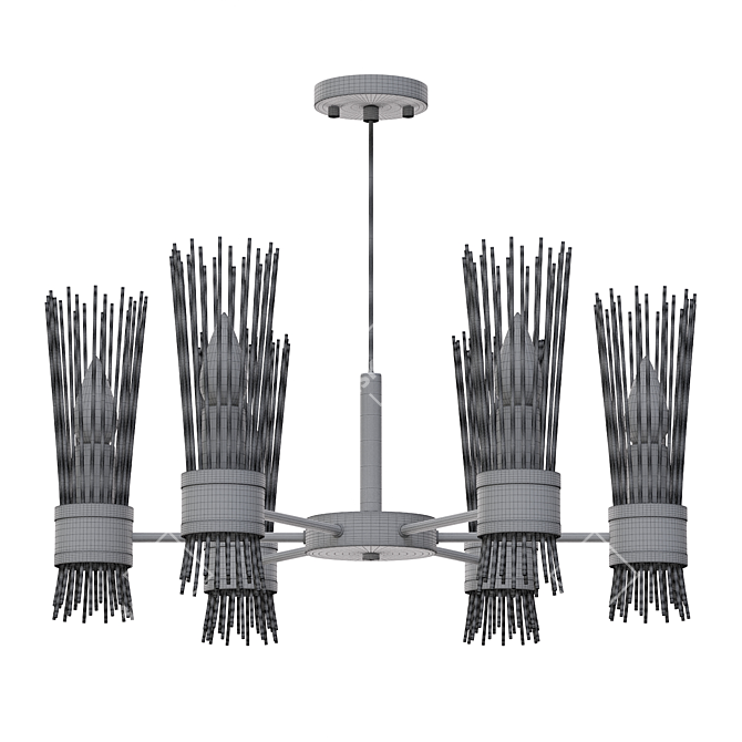 Exquisite Gisken Chandelier: Timeless Elegance 3D model image 2