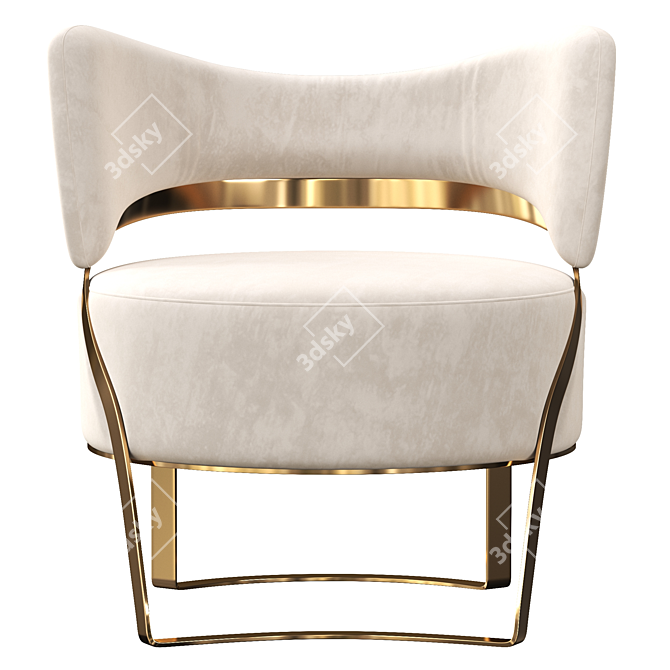 Gotham Luxury Armchair 3D model image 2