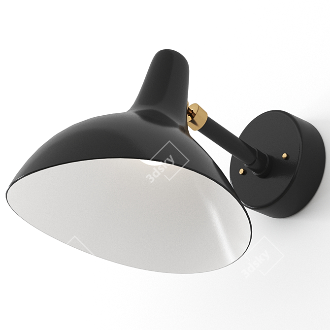 MANTIS BS5 BL Wall Light 3D model image 2