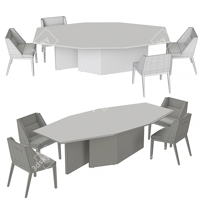 Reflex Table Group: Elegant Design, Stunning Craftsmanship 3D model image 3