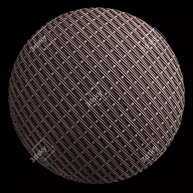 PBR 4k Wicker Materials Set 3D model image 4