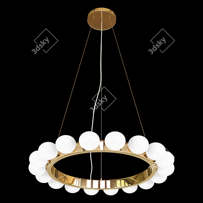 Elegant Glori Chandelier 3D model image 1