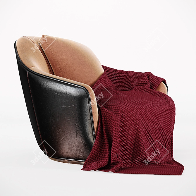 Frigerio Salotti Sillon Armchair: Modern Elegance for Your Space 3D model image 1