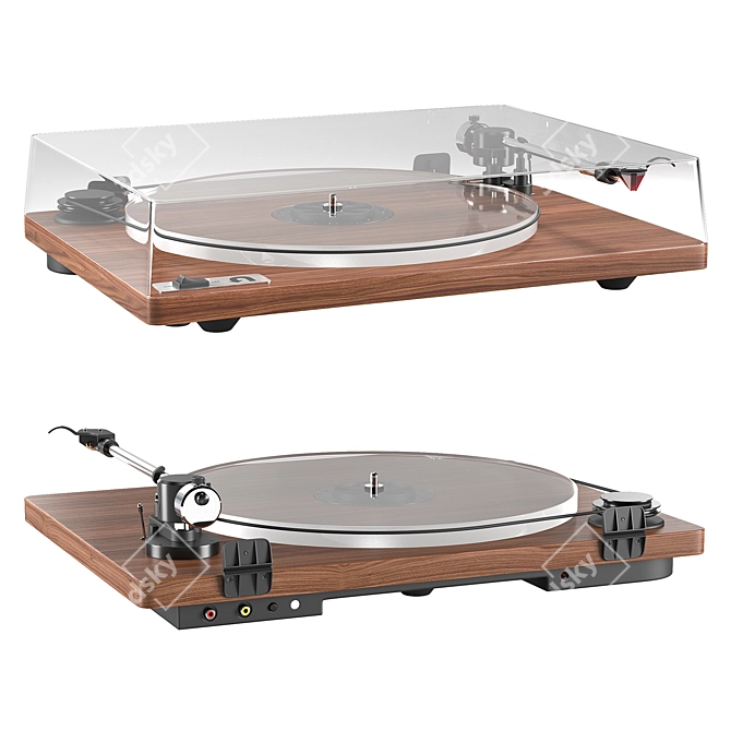 Sleek CB2 U-Turn Turntable: Orbit Edition 3D model image 1