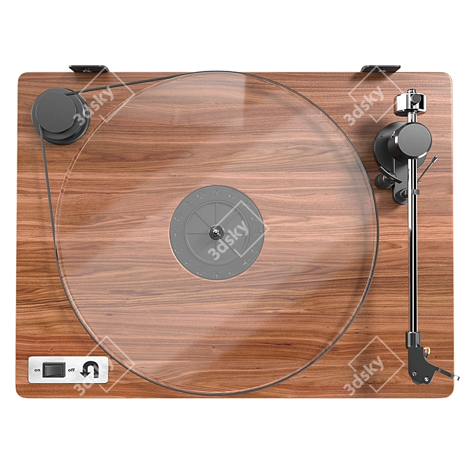 Sleek CB2 U-Turn Turntable: Orbit Edition 3D model image 2