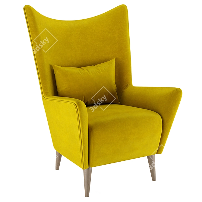 Nosta Armchair- Contemporary Comfort 3D model image 1
