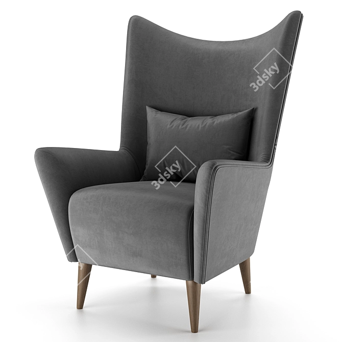 Nosta Armchair- Contemporary Comfort 3D model image 2