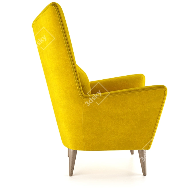 Nosta Armchair- Contemporary Comfort 3D model image 4