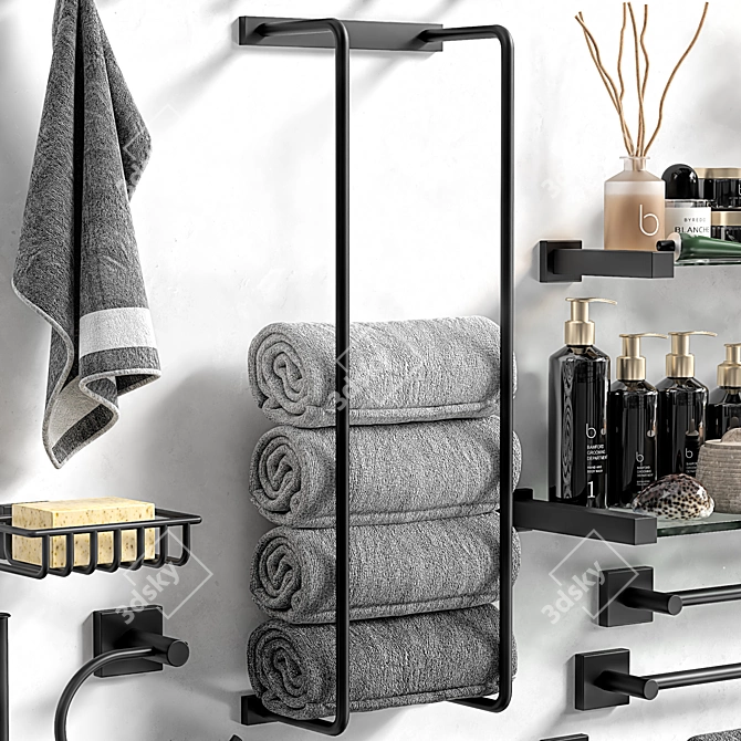 2015 Bathroom Accessories Set 3D model image 2