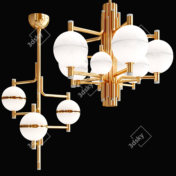 Elegant ANDROS Pendant Collection 3D model image 1
