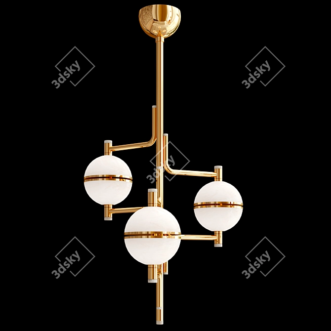 Elegant ANDROS Pendant Collection 3D model image 3