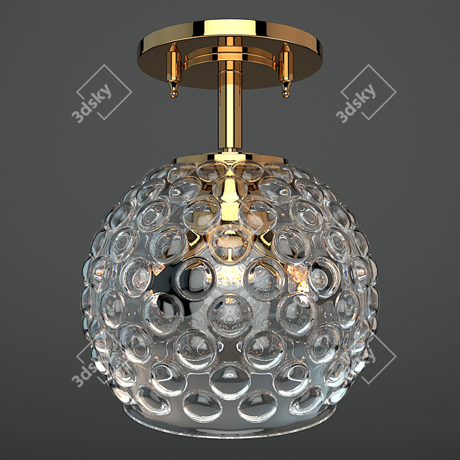 Czech Crystal Chandelier FEBA: Elegant Lighting Bliss 3D model image 2