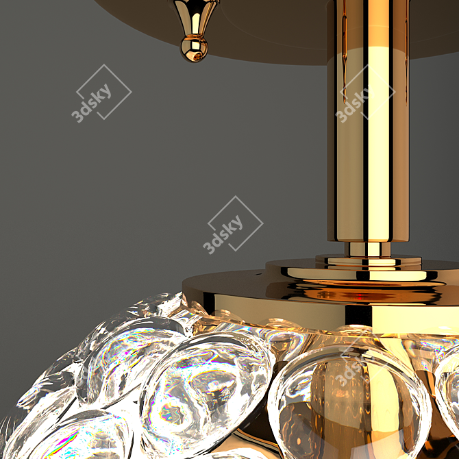 Czech Crystal Chandelier FEBA: Elegant Lighting Bliss 3D model image 3