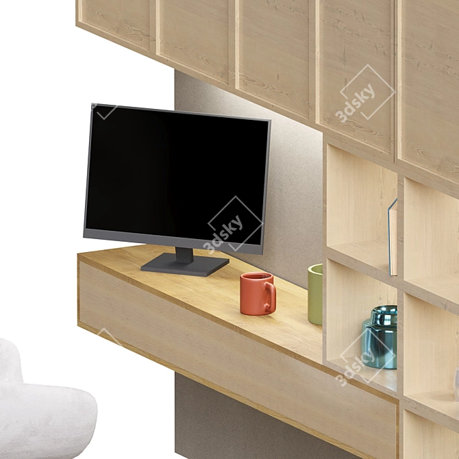 Product Title: Elegant Office Oasis 3D model image 2