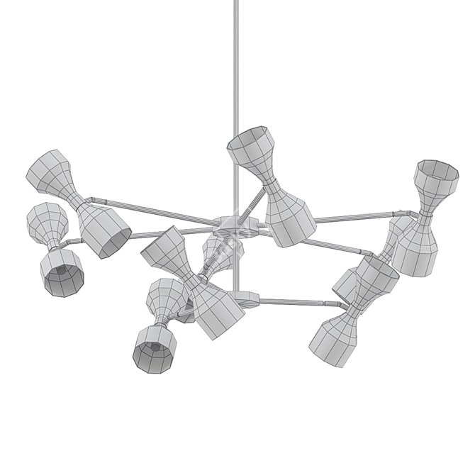 Elegant Eichholtz Cordero Chandelier 3D model image 2