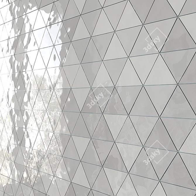 Siene Triangle Ceramic Tiles 3D model image 2