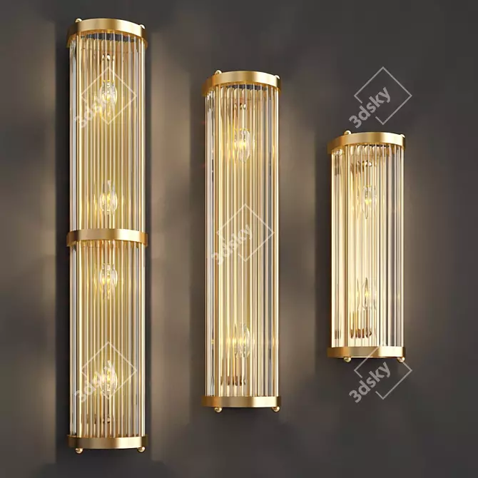 Elegant RAMONA Wall Sconce: Create Cozy Ambience 3D model image 2