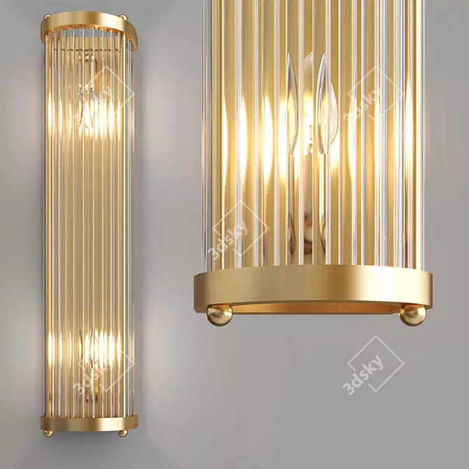 Elegant RAMONA Wall Sconce: Create Cozy Ambience 3D model image 4