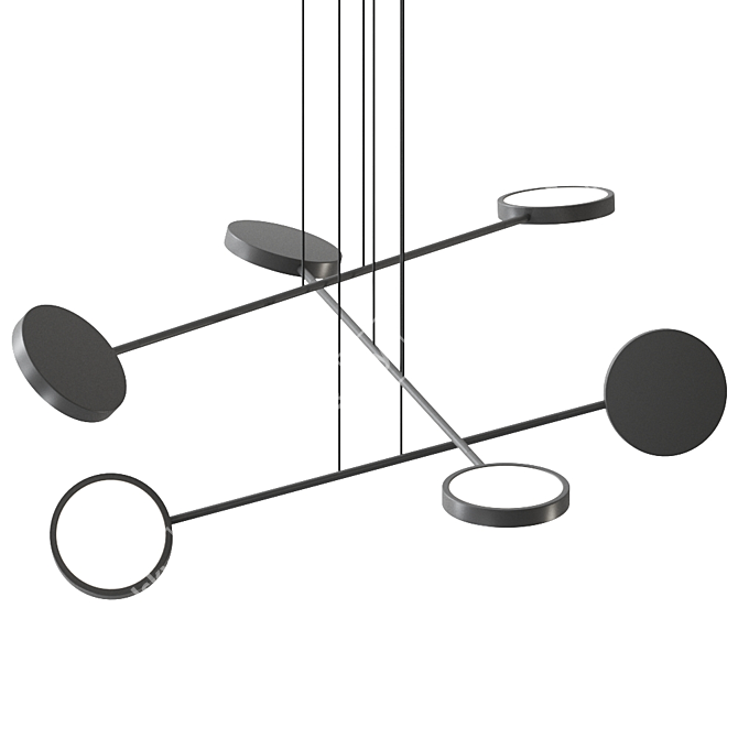 Mobi Pendant Lamp: Modern Elegance Illuminated 3D model image 2