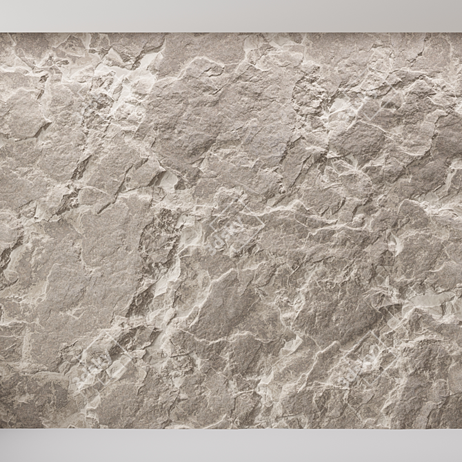 Seamless Desert Rock Textures 3D model image 1