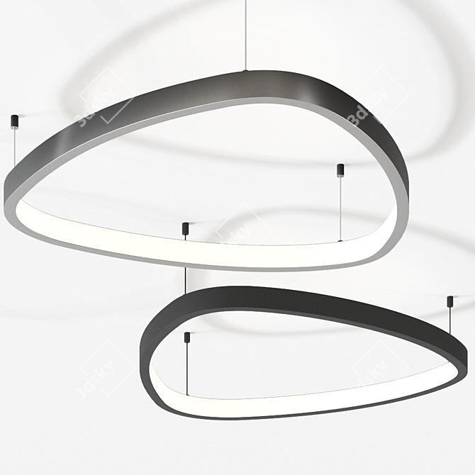 Sattler Soft Delta Pendant Lamp 3D model image 2