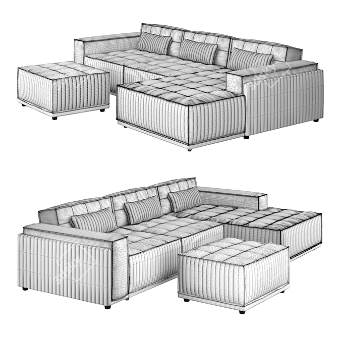 TANAGRA OM San Remo Sofa 3D model image 3