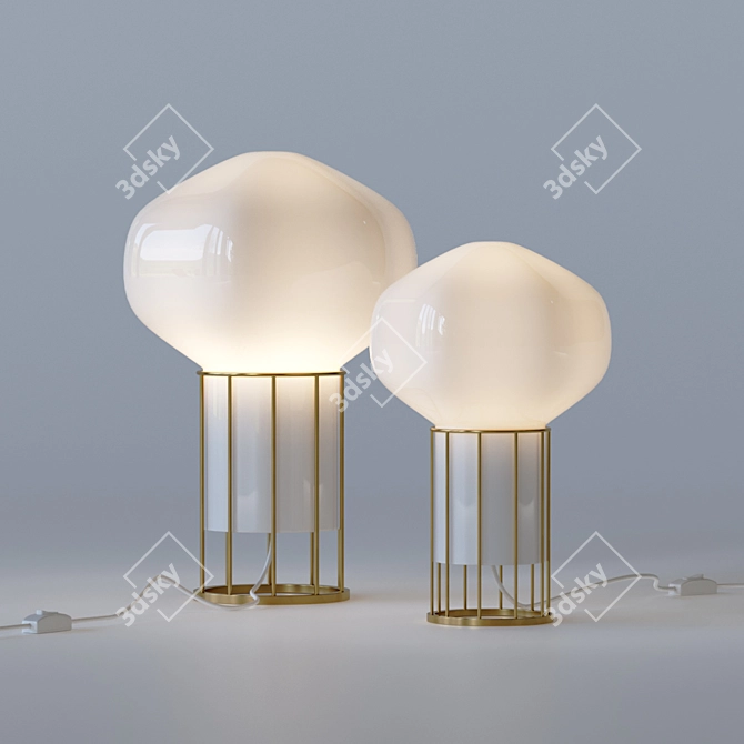 Sleek Fabbian Aerostat F27 Lamp 3D model image 2