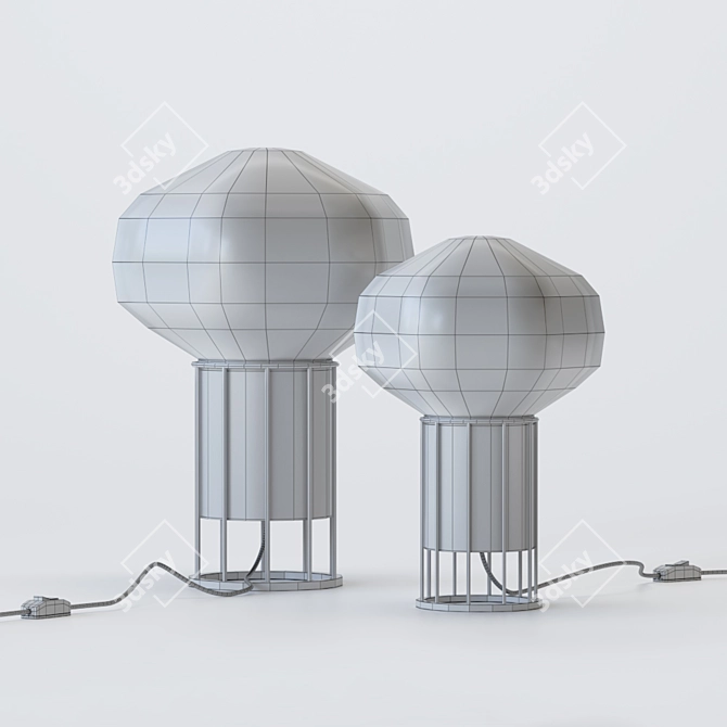 Sleek Fabbian Aerostat F27 Lamp 3D model image 3