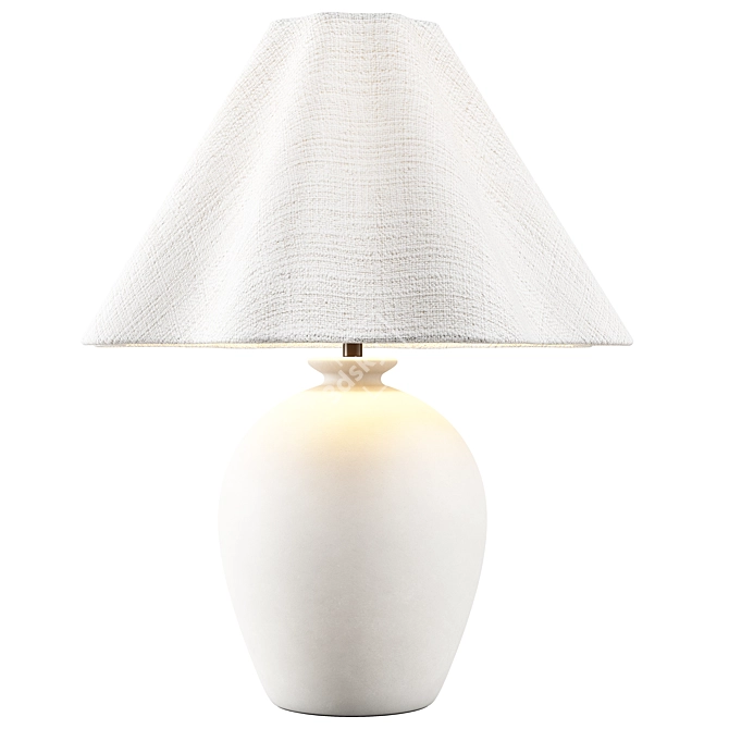 Curly Shade Lamp - Zara Home 3D model image 1