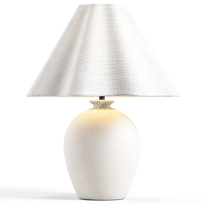 Curly Shade Lamp - Zara Home 3D model image 4
