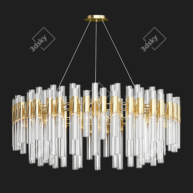 Glamour Falls Circle 3D model image 1