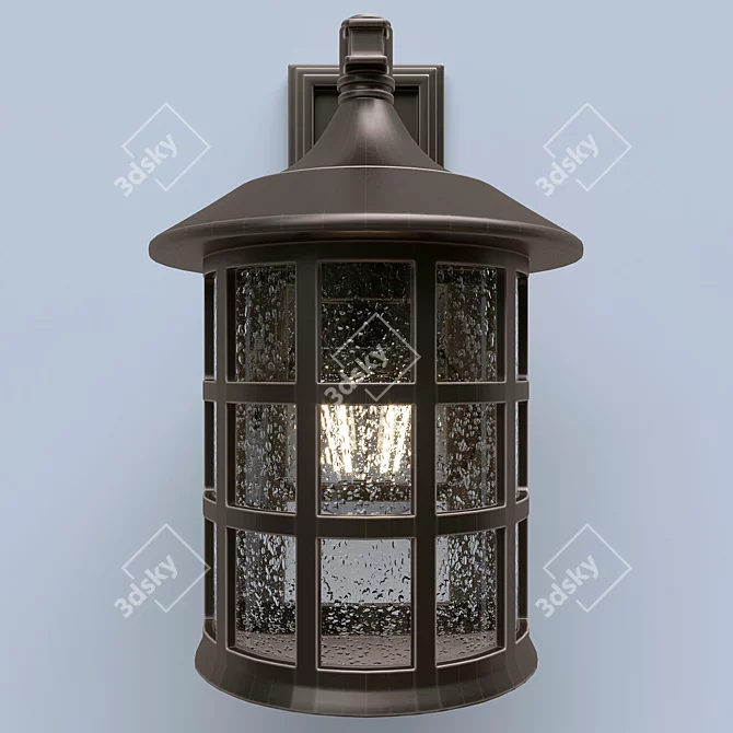 Hinkley Freeport Bronze Outdoor Wall Light 3D model image 2