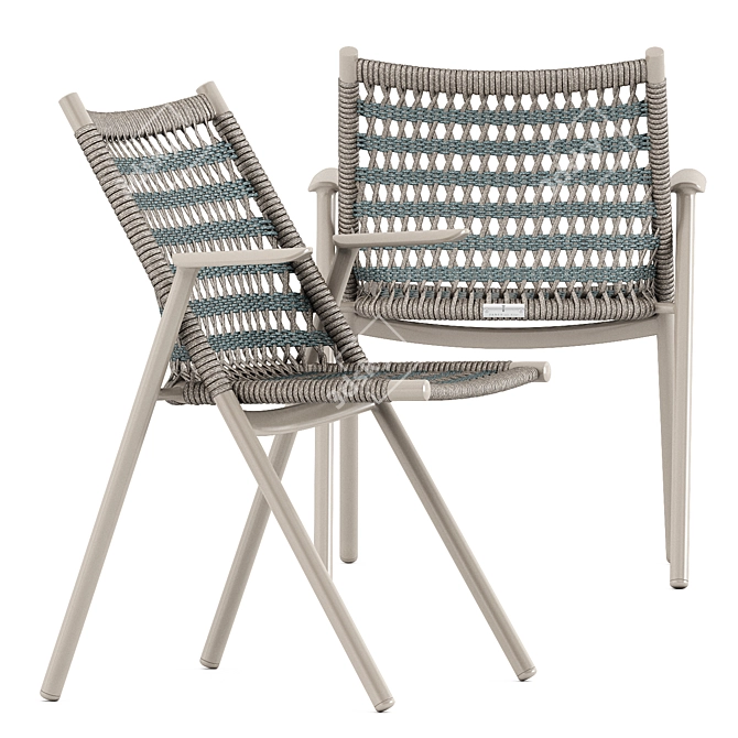 Anatra Armchair: Stylish and Comfortable 3D model image 3