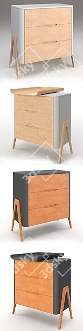 TORSTEN KOMOD Chest of Drawers 3D model image 5