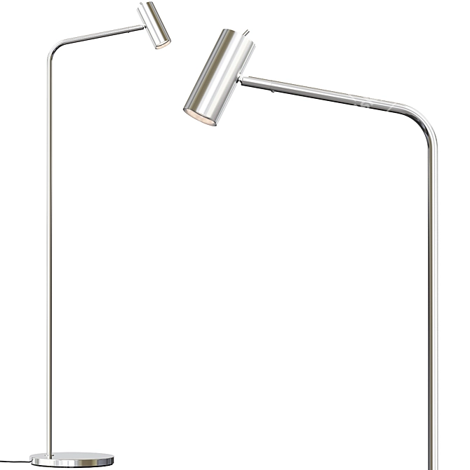 Modern Nickel Virrmo Lamp: A Stylish Addition to Your Space 3D model image 2