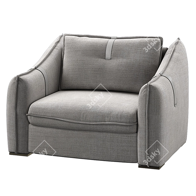 Modern Sorento Armchair: Tanagra's Stylish Addition 3D model image 4