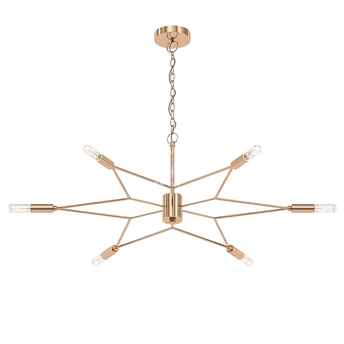 Glimmering Night Sky Pendant 3D model image 1