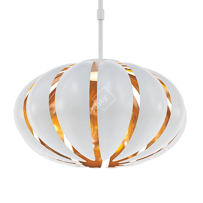 Elegant Drum Pendant 3D model image 1