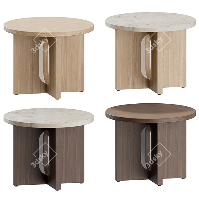 Modern Androgyne Side Table 3D model image 1