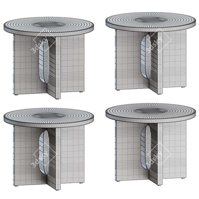 Modern Androgyne Side Table 3D model image 3