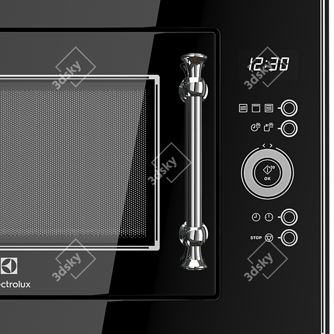 Sleek and Efficient Electrolux  Microwave 3D model image 4