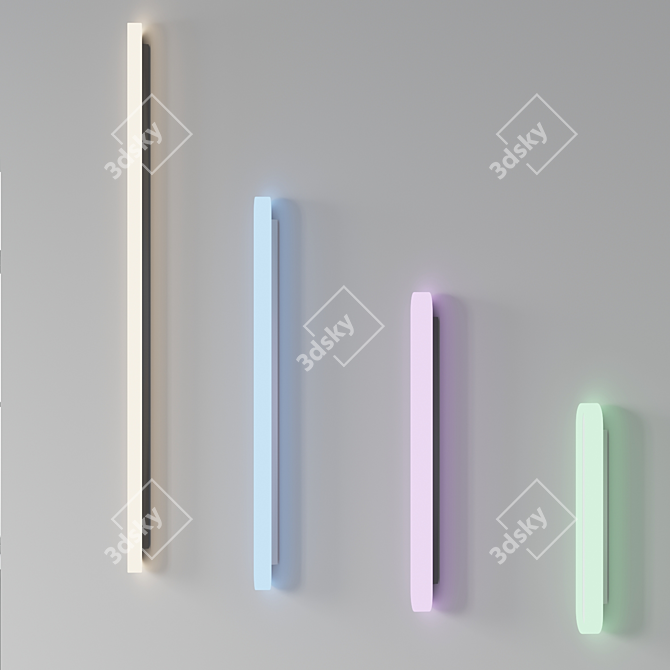 Nordic Line Wall Lamp 3D model image 4